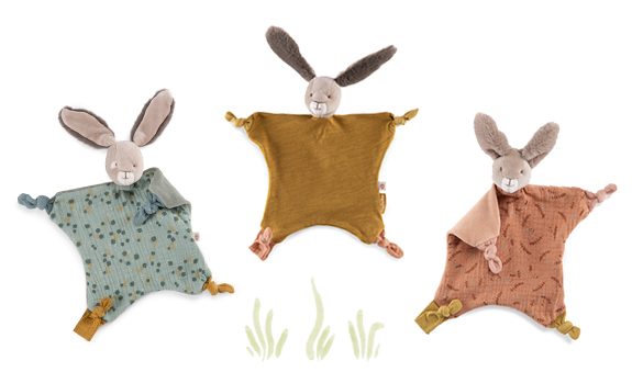 Doudou lange lapin plat naissance
